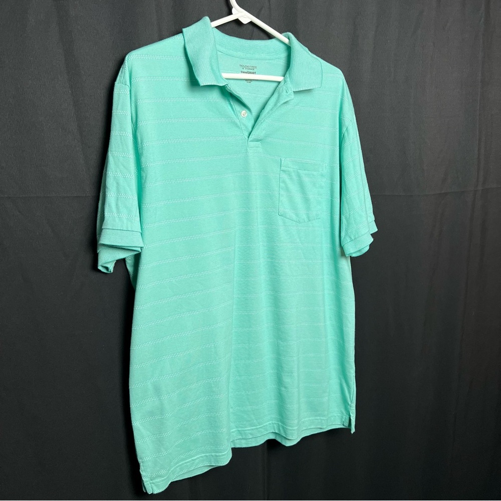 Roundtree & Yorke- Men’s Golf Polo Bundle- Teal & Red- Large - Picture 2 of 15